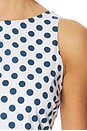 view 4 of 4 ROBE COURTE ADDISON in Navy Polka Dots