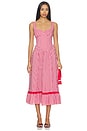 view 1 of 4 Liam Midi Dress in Sriracha Gingham