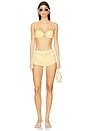view 5 of 6 Ciara Mini Short in Honeycomb Queen