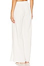 view 3 of 4 Joan Wrap Pant in Patched White