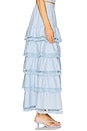 view 3 of 6 Adina Skirt in Cloud Blue