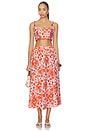 view 5 of 6 Paula Midi Skirt in Isla Roja