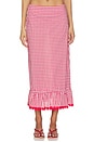 view 1 of 6 JUPE LONGUE LOLA in Sriracha Gingham