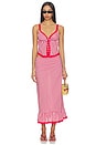 view 5 of 6 JUPE LONGUE LOLA in Sriracha Gingham