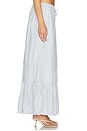view 3 of 6 JUPE LONGUE RILEY in Cloud Blue Gingham