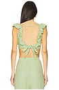 view 3 of 4 TOP CROPPED JOCELYN in Matcha Latte