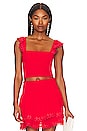 view 1 of 4 Mariel Top in Red Sangria