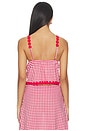view 3 of 5 Sienna Top in Sriracha Gingham