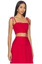 view 2 of 4 Ezra Top in Sriracha Red