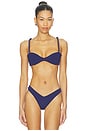 view 1 of 5 TOP BIKINI ASHER in Berry Blue