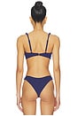 view 3 of 5 TOP BIKINI ASHER in Berry Blue