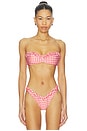 view 2 of 6 TOP BIKINI EMMY in Sriracha Gingham