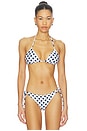 view 1 of 4 TOP BIKINI FIFI in Navy Polka Dots