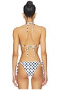 view 3 of 4 TOP BIKINI FIFI in Navy Polka Dots