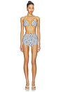 view 4 of 4 TOP BIKINI FIFI in Navy Polka Dots