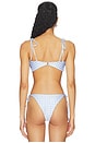 view 3 of 5 TOP BIKINI DEPORTIVO SILAS in Cloud Blue Gingham