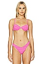 view 1 of 5 Lara Bikini Top in Pink Athena