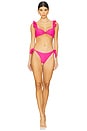 view 4 of 4 Amara Bikini Top in Pink Passion