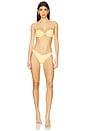 view 4 of 5 Shelley Cheeky Bikini Bottom in Honeycomb Queen