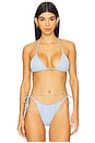 view 1 of 4 Benji Bikini Top in Cloud Blue Weave