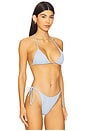 view 2 of 4 Benji Bikini Top in Cloud Blue Weave