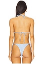 view 3 of 4 Benji Bikini Top in Cloud Blue Weave