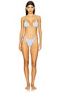 view 4 of 4 Benji Bikini Top in Cloud Blue Weave