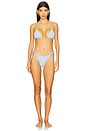 view 4 of 4 Ari Bikini Bottom in Cloud Blue Weave