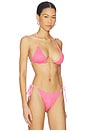 view 2 of 4 Benji Bikini Top in Pink Weave