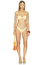 view 4 of 4 Shelley Cheeky Bikini Bottom in Honeycomb