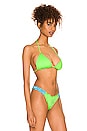 view 2 of 4 Fifi Bikini Top in Lime Glow