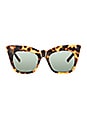 view 1 of 3 LUNETTES DE SOLEIL KOHL & KAFTAN in Dark Tortoise & Gold