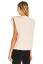 view 3 of 4 Scuba Muscle Shoulder Pad Top in Wheat