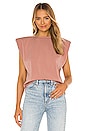 view 1 of 4 Scuba Muscle Shoulder Pad Top in Mellow Rose
