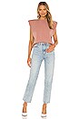 view 4 of 4 Scuba Muscle Shoulder Pad Top in Mellow Rose