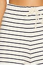 view 6 of 6 Stripe French Terry Short in Navy & Natural Stripe