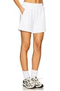 view 2 of 6 French Terry Short in White