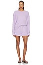 view 5 of 6 SHORT SWEAT EN MOLLETON LAYLA in Ultraviolet