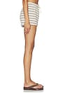 view 3 of 6 SHORTS DEPORTIVOS DE FELPA SUMMER in Natural & Chocolate Stripe