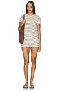 view 5 of 6 SHORTS DEPORTIVOS DE FELPA SUMMER in Natural & Chocolate Stripe