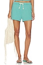 view 1 of 6 SHORTS DEPORTIVOS DE FELPA FRANCESA LAYLA in Teal Blue