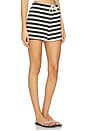 view 2 of 6 Jesse Shorts in True Black & Natural Stripe