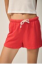 view 6 of 8 French Terry Sweat Shorts in Poppy Red
