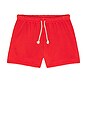 view 7 of 8 French Terry Sweat Shorts in Poppy Red