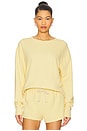 view 1 of 4 French Terry Pullover Sweatshirt in Banana