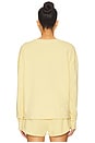 view 3 of 4 French Terry Pullover Sweatshirt in Banana