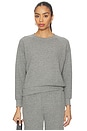 view 1 of 4 Alexi French Terry Sweatshirt in Dark Heather Grey