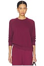 view 1 of 4 Alexi French Terry Sweatshirt in Dark Burgundy