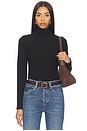 view 1 of 4 Dana Sweater Jersey Turtleneck in True Black
