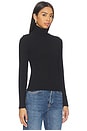 view 2 of 4 Dana Sweater Jersey Turtleneck in True Black